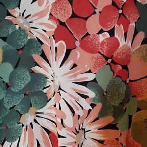 Vintage 60s Style Floral Dress With Daisies